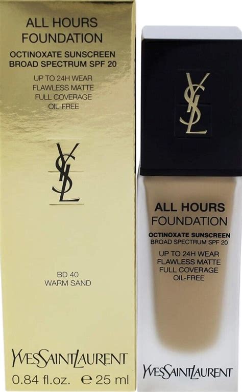 ysl all hours foundation bd40|ysl matte foundation.